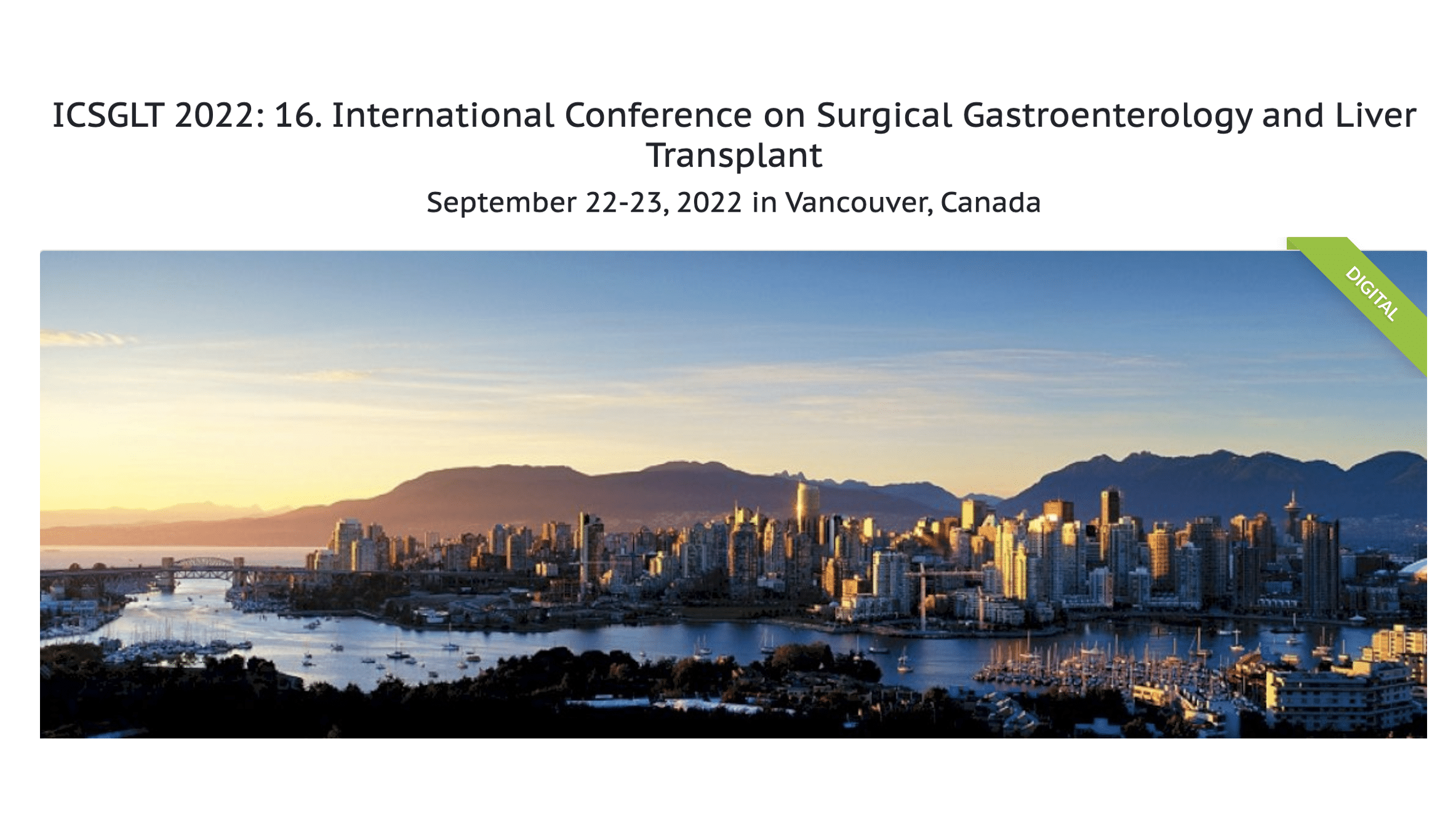 International Conference on Surgical Gastroenterology and Liver Transplant 2022